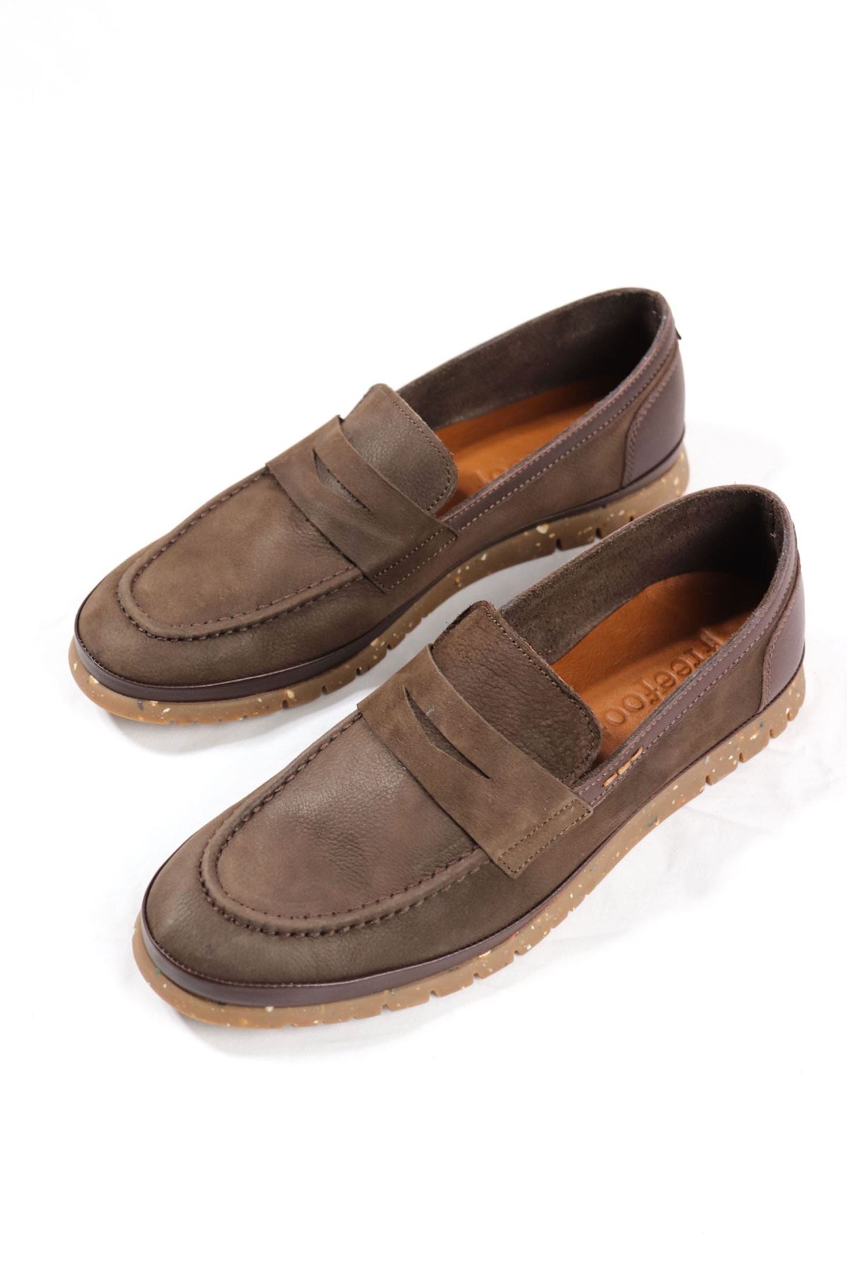 Freefoot - 220161 - Kahverengi Süet Deri Erkek Ayakkabı 