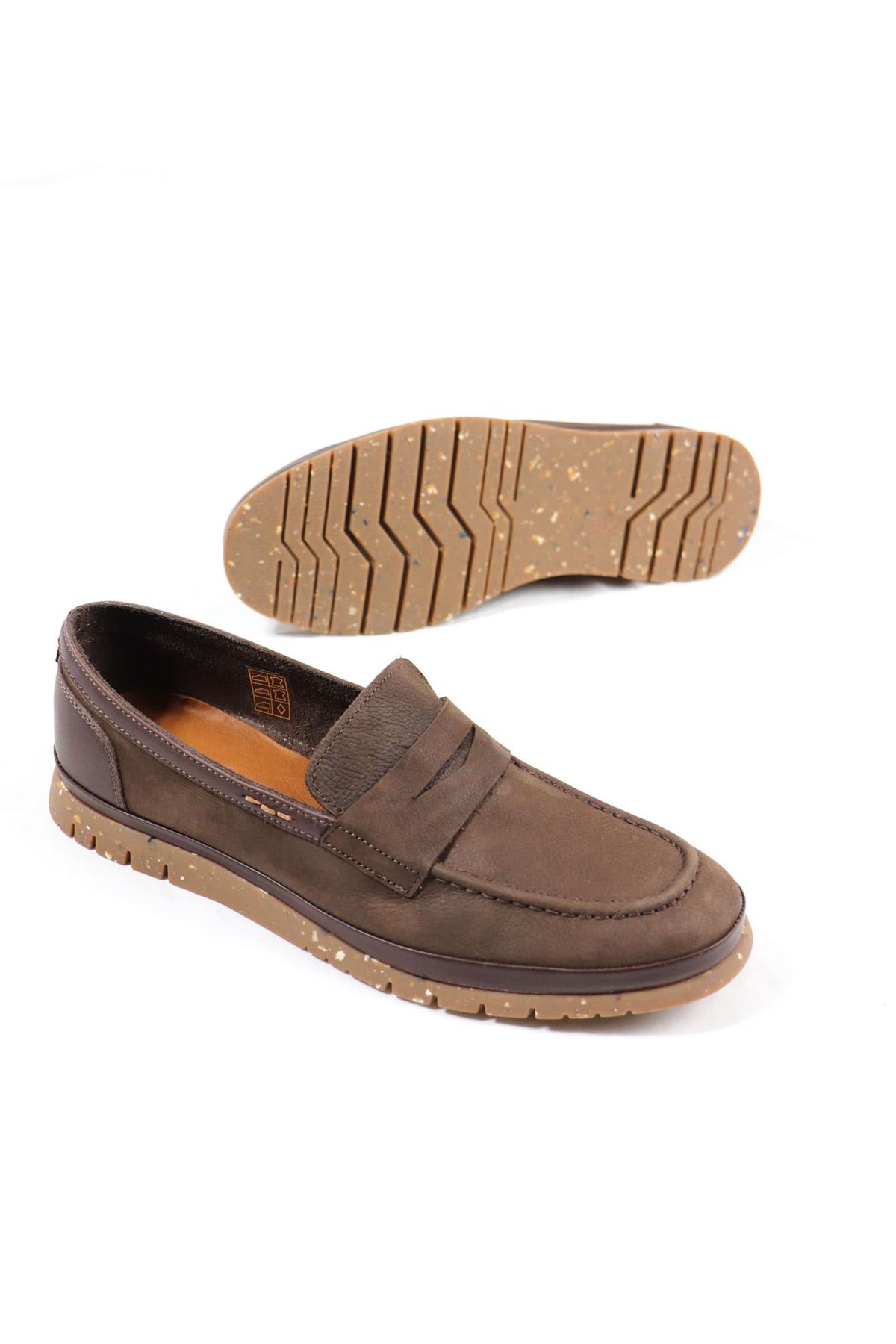 Freefoot - 220161 - Kahverengi Süet Deri Erkek Ayakkabı 