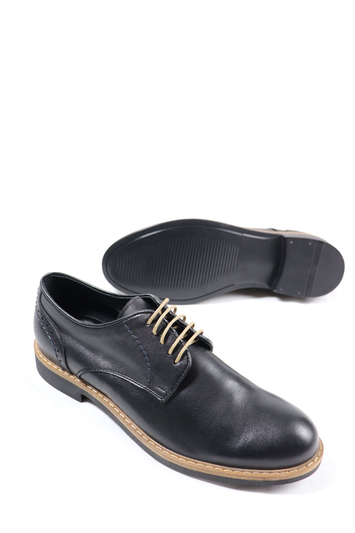 Freefoot - 2650 - Siyah Erkek Deri Ayakkabı