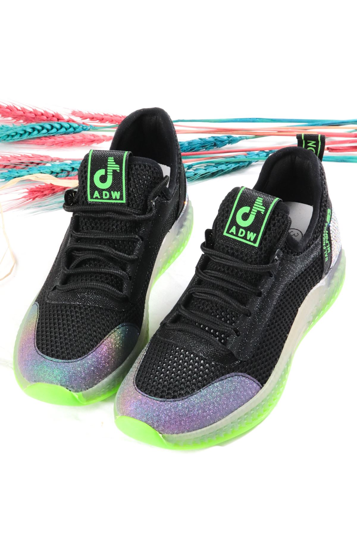 Guja - 21Y313-1 Yeşil Siyah Kadın Spor Ayakkabısı