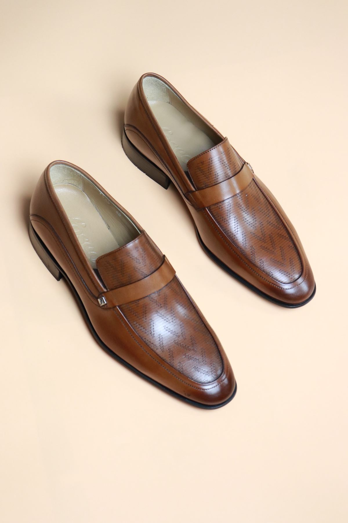 Fosco - 9545 - Taba Klasik Erkek Ayakkabı 