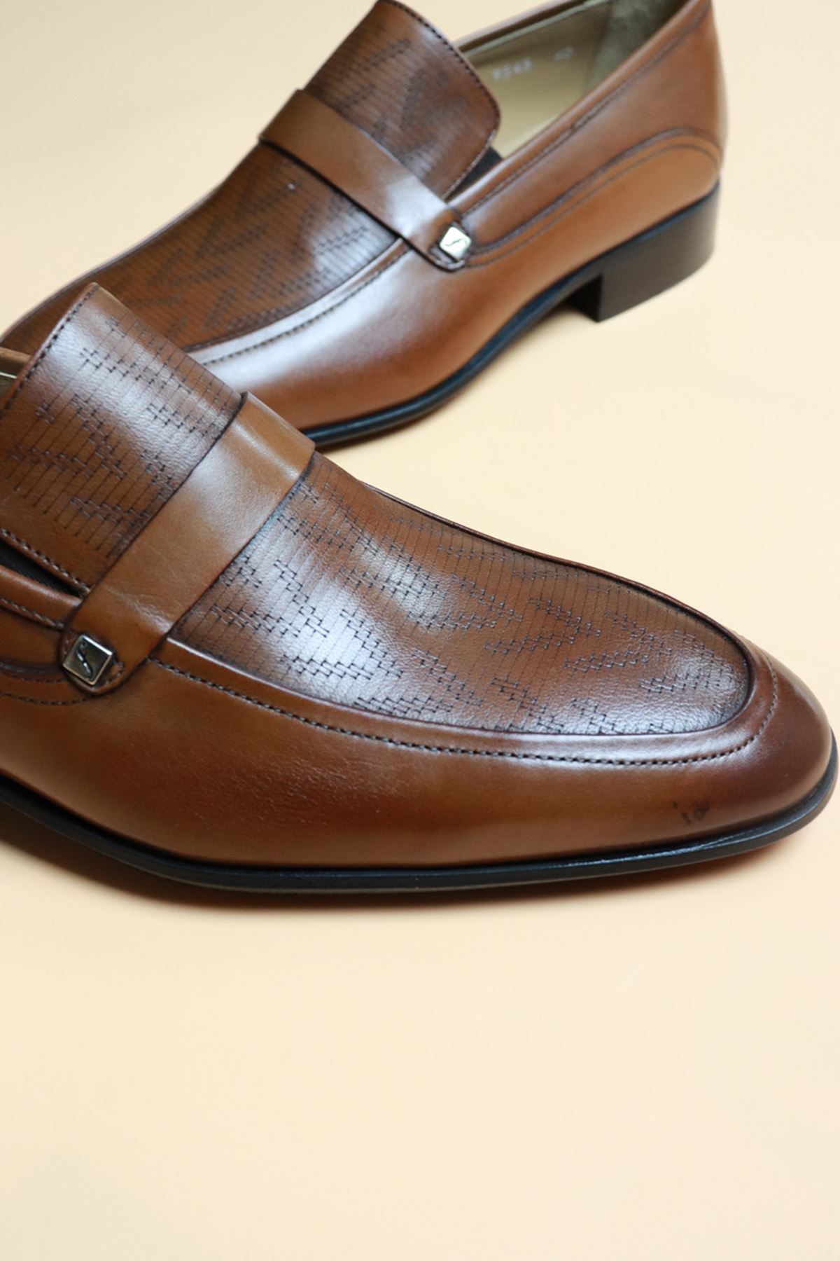 Fosco - 9545 - Taba Klasik Erkek Ayakkabı 