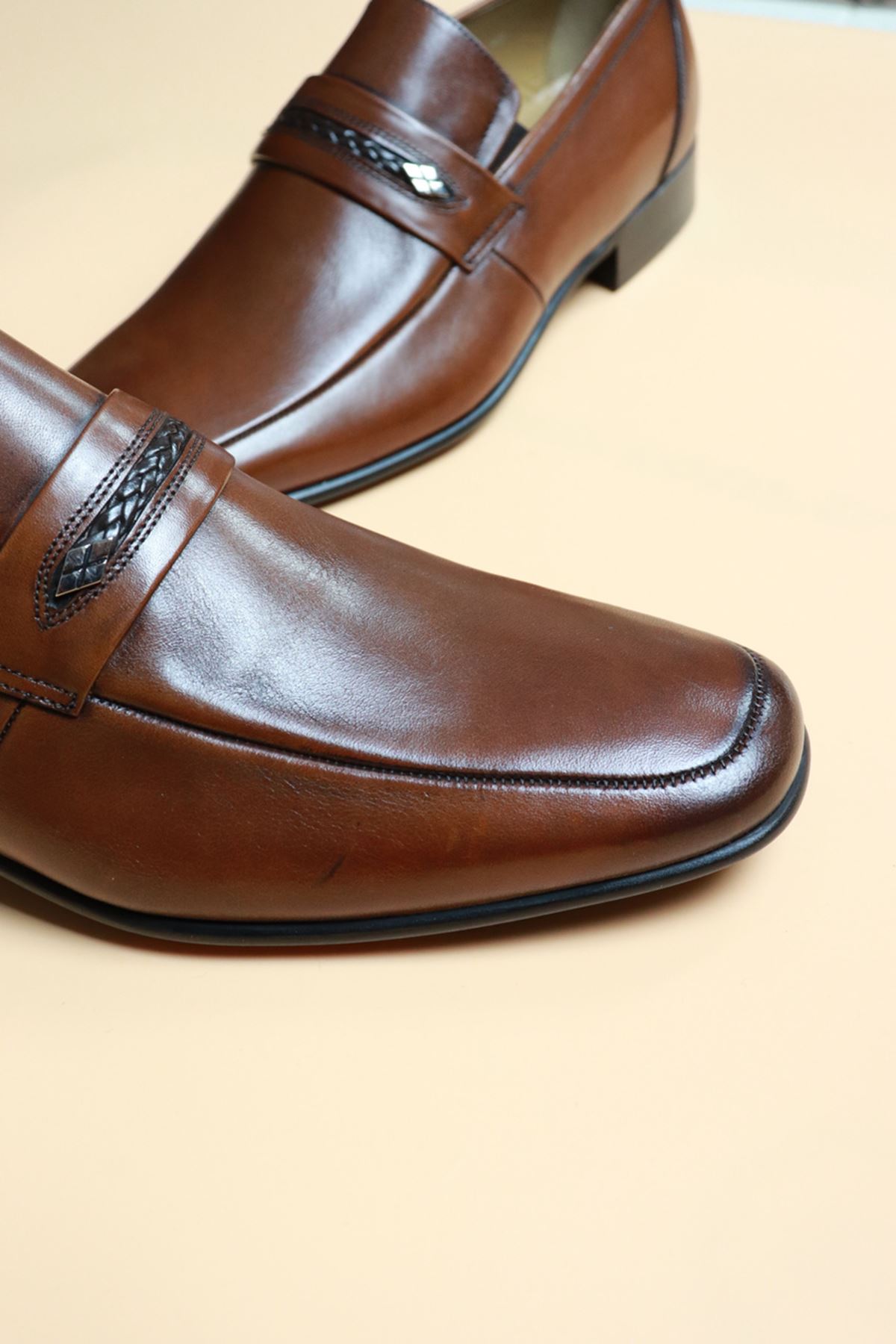 Fosco - 3021 -Taba Klasik Erkek Ayakkabı 