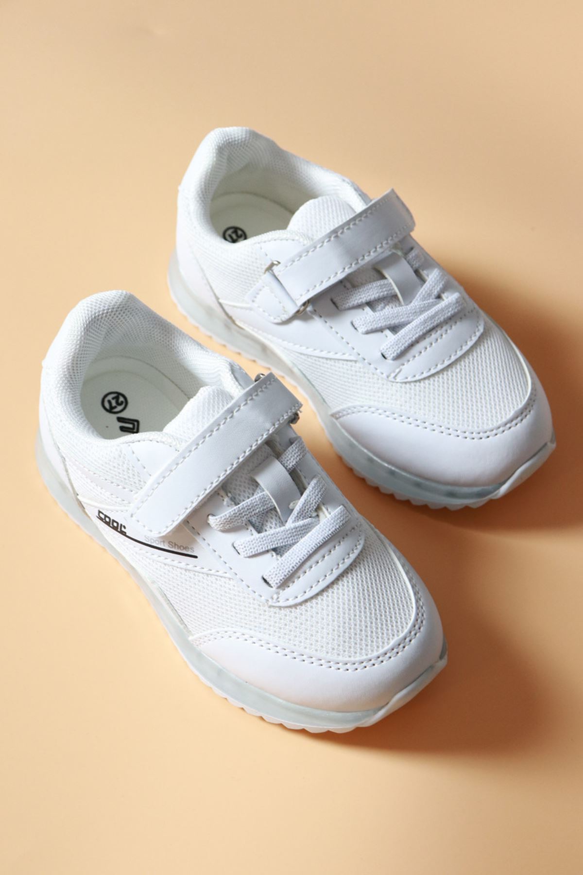 Trendayakkabı  -  Beyaz çocuk Spor Ayakkabı İRON