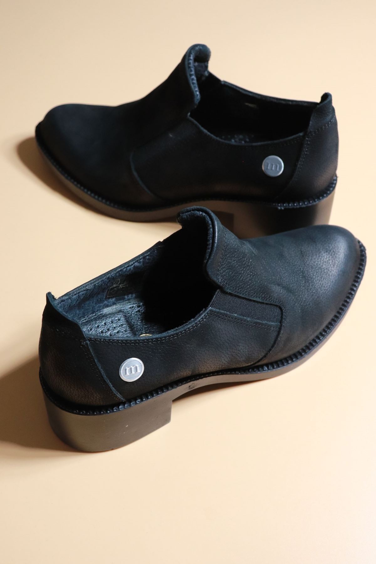 Mammamia - D21KA-250 Siyah Nubuk Kadın Casual Ayakkabı
