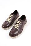 Freefoot - 221979 - İnci Kahverengi Deri Erkek Ayakkabı