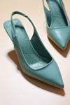 Rick - Yeşil Kısa Topuk Kadın Ayakkabı